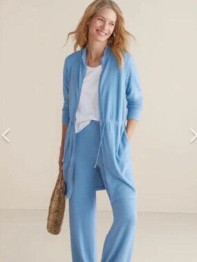 Soft Surroundings Eleve Longline Full Zip Cardigan Size M